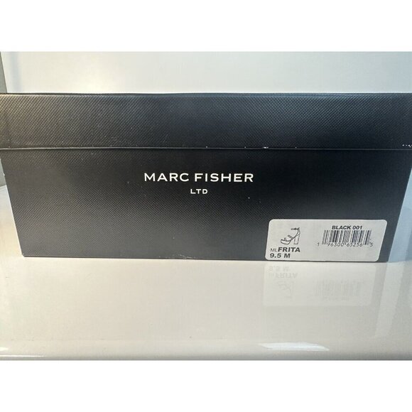 Marc Fisher Platform Sandals Frita Strappy Black Heel Platforms Size 9.5 NEW - Picture 8 of 10